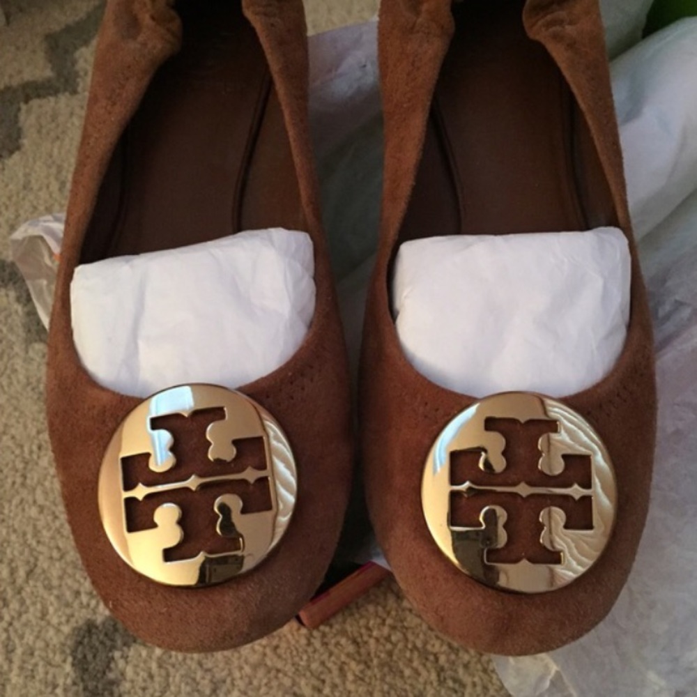 Tory Burch Reva Ballet Flats Suede